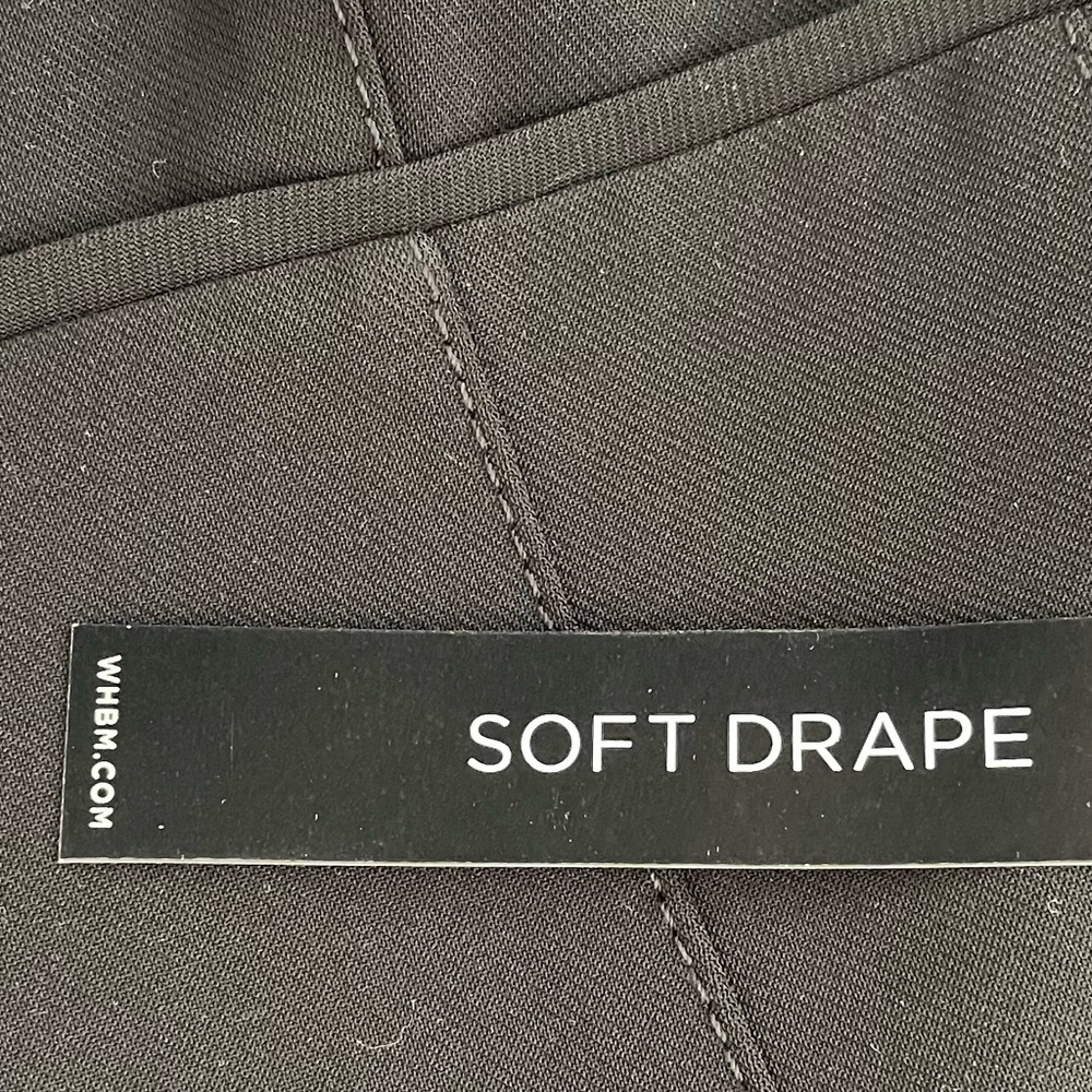 White House Black Market Soft Drape Black Washable Jacket - Picture 7 of 16